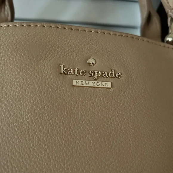 Kate Spade Beige Leather Tote Bag - Picture 2 of 10